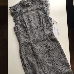 NWT- Lace Gray dress (Red Dress Boutique)